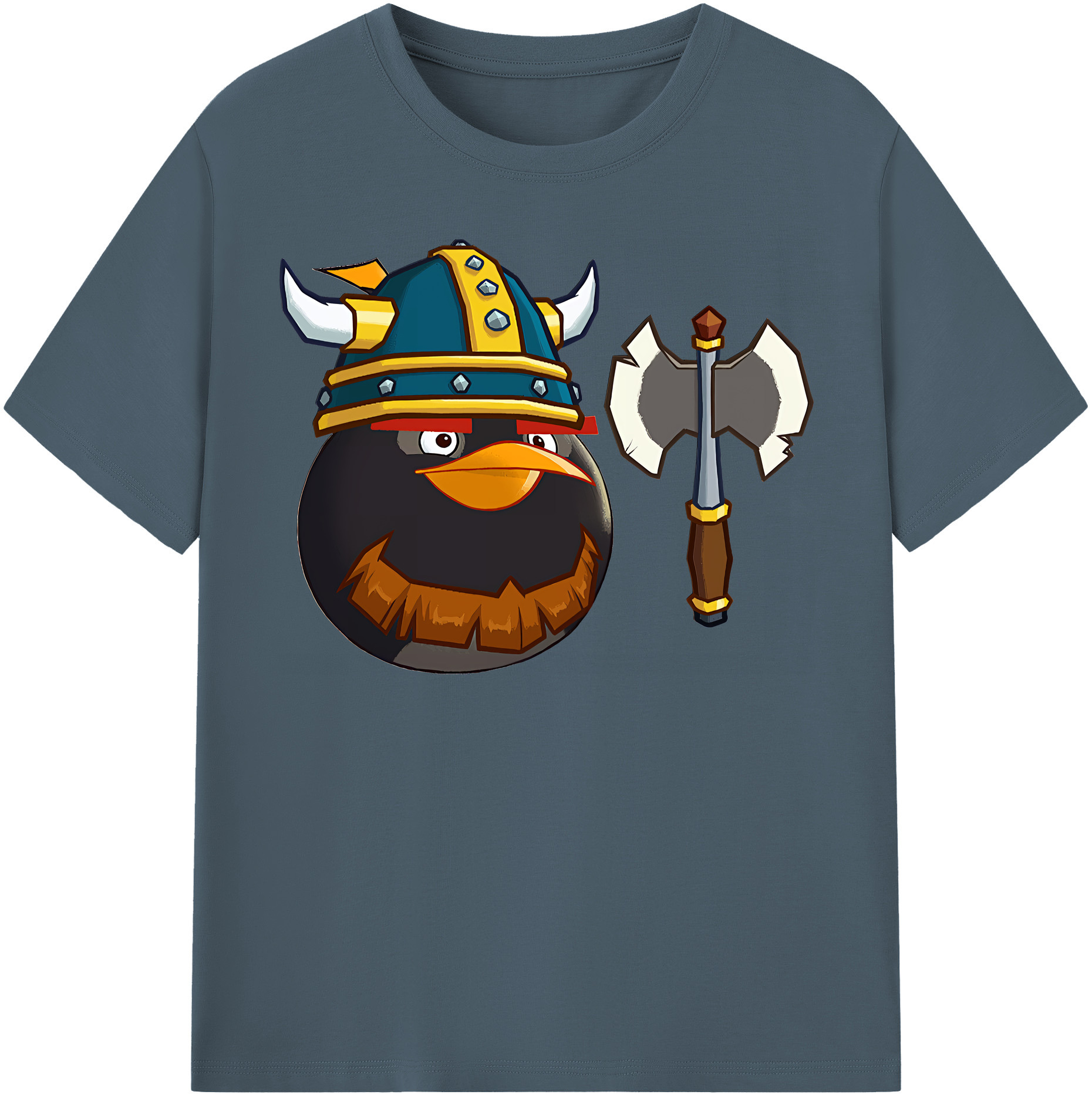 （画像用） Angry Birds アングリーバード 綿100％半袖Tシャツ（フロントプリント）